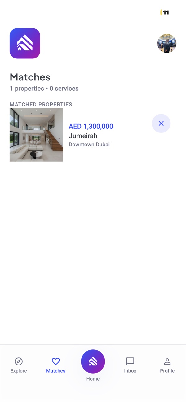 SwipeHome viewing scheduling screen